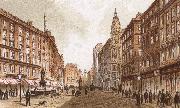 richard wagner the graben, one of the principal streets in vienna France oil painting artist